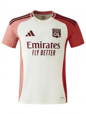 Olympique lyon terza maglia uniforme da calcio uomo terza maglia da calcio abbigliamento sportivo top shirt 2024-2025